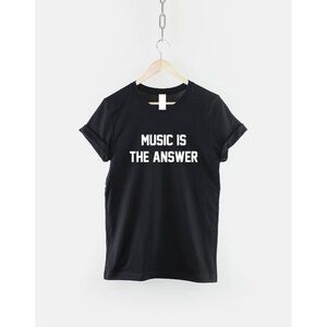 Music Is The Answer Musician Retro Fan Unisex T-Shirt